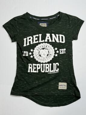 Urban Irish Womens XS Green Ireland Republic Shamrock St Patricks Day Tee